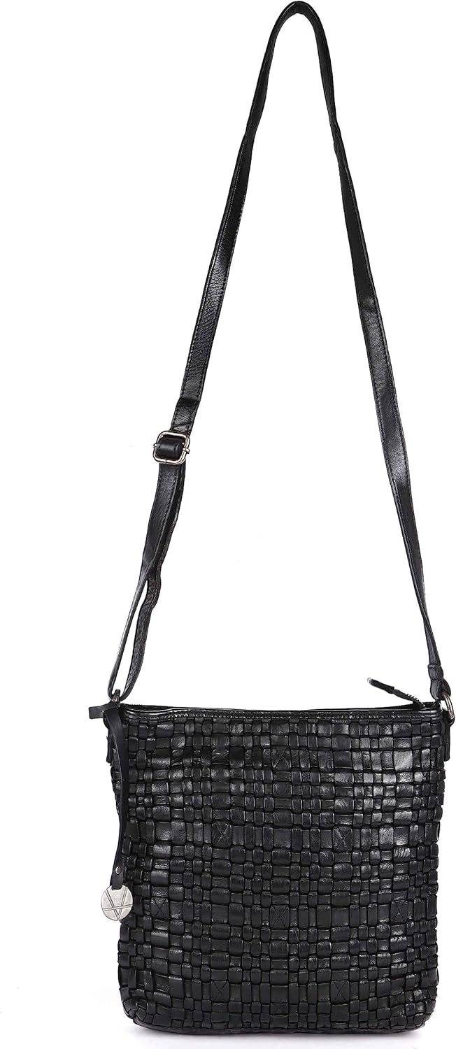 Genuine Leather Crossbody Sling Bag for Women, Purse for Women Trendy Casual Office Bag with Adjustable Strap - Image 9