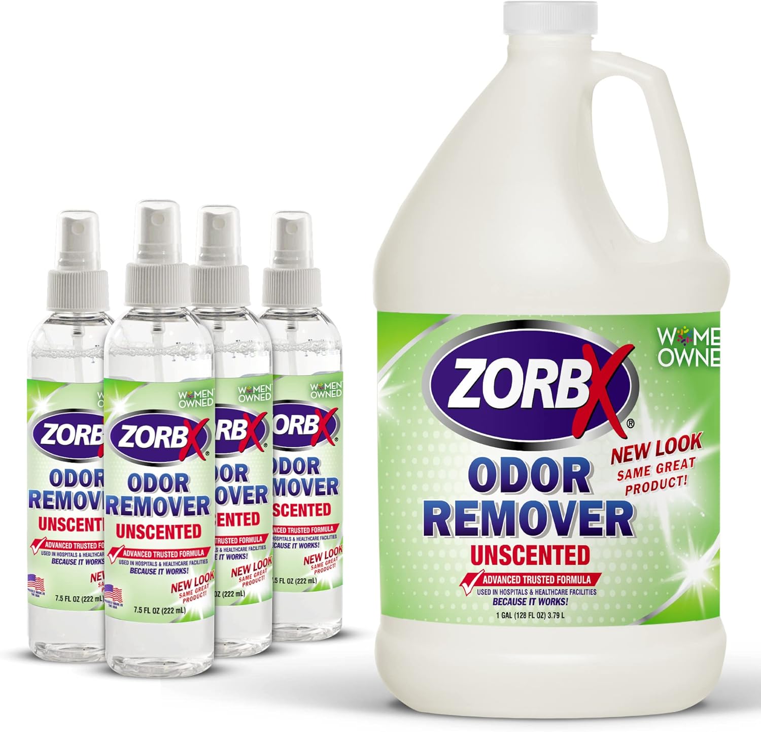 ZORBX Bundle of Odor Remover Sprays and Refill Solution Perfect Solution for Funky
