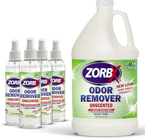 ZORBX Paquete de aerosoles eliminadores de olores y solución de recarga, solución perfecta para olores funky y malos, paquete de desodorante
