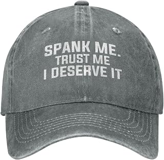 Spank Me Trusts Me I Deserve It Baseball Cap Golf Dad Hat Adjustable Original Classic Black