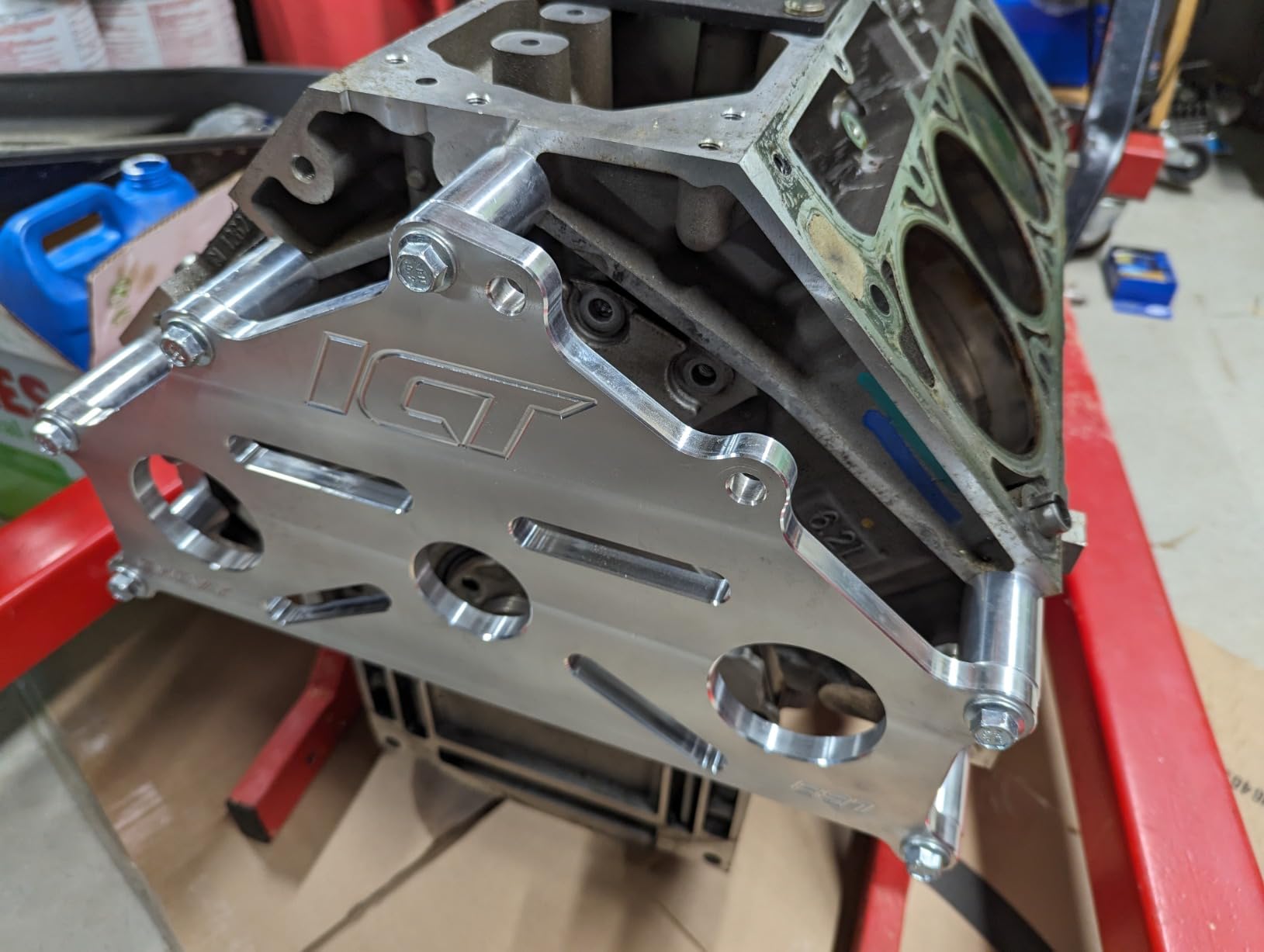 Billet Engine Stand Adapter Chevy LS1 BBC SBC LS Duramax 4.8 5.3 - Foto 11