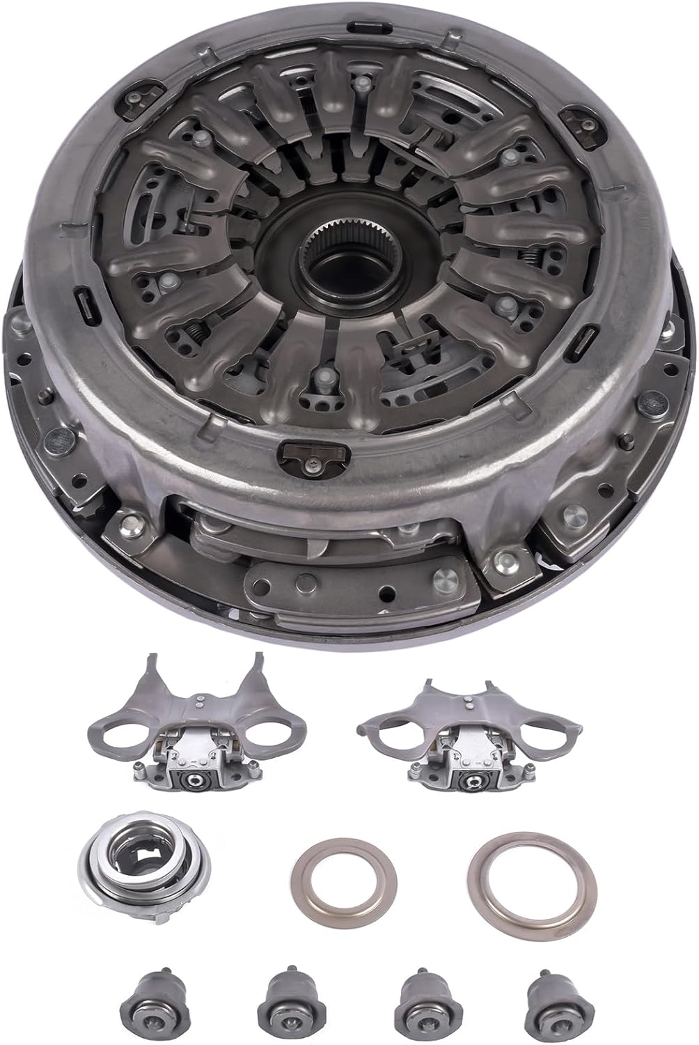 Transmission Dual Clutch Fork Kit Replacement for Ford Focus Fiesta 2011-2019 DPS6 6DCT250 FA6Z-7B546-A F1FZ-7B546-B CA6Z-7515-J CA6Z-7515-K AKWH