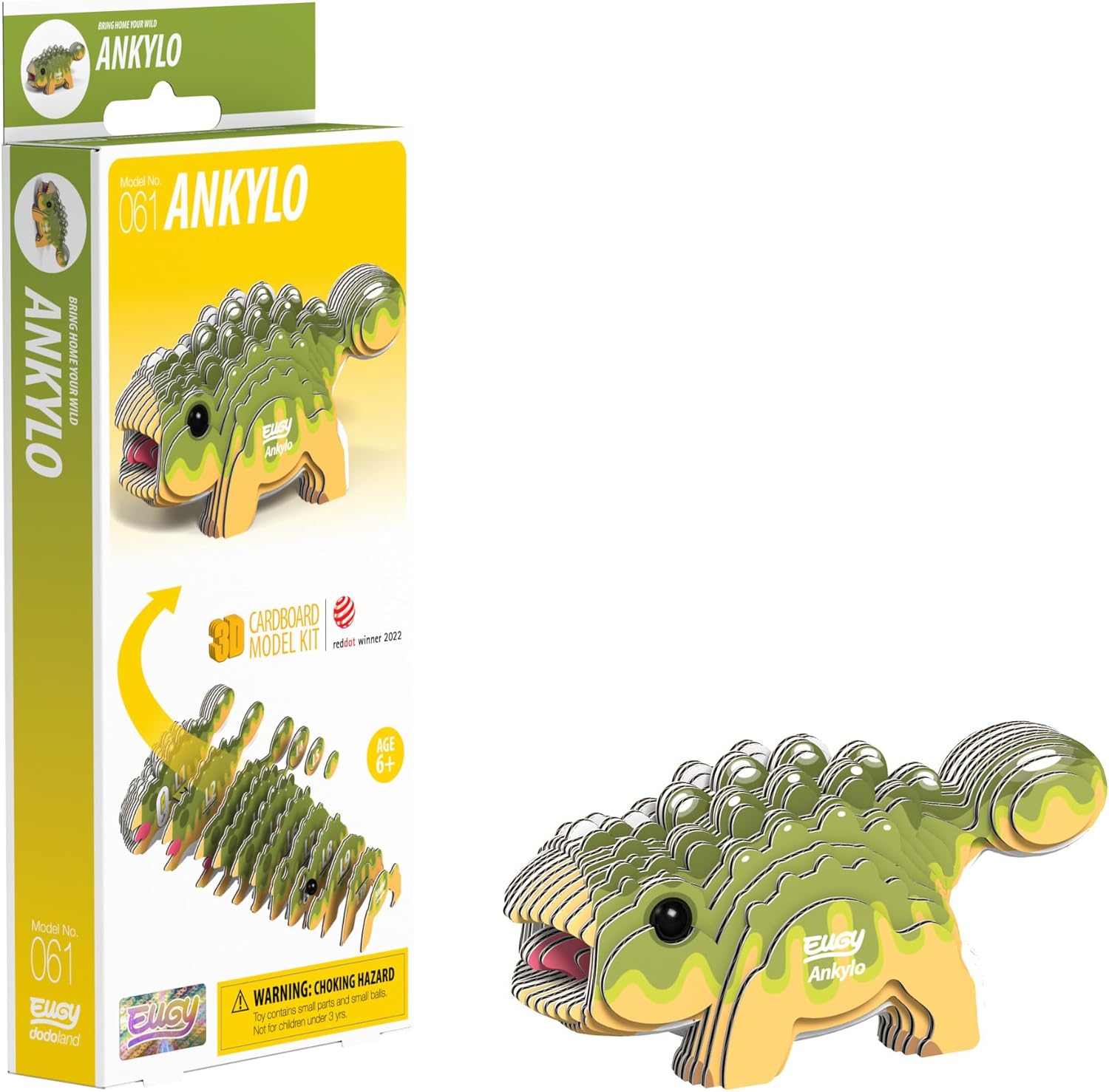 EUGY Ankylo Kid's | Kids Cardboard Craft Kit – Conscious Craft - View #11