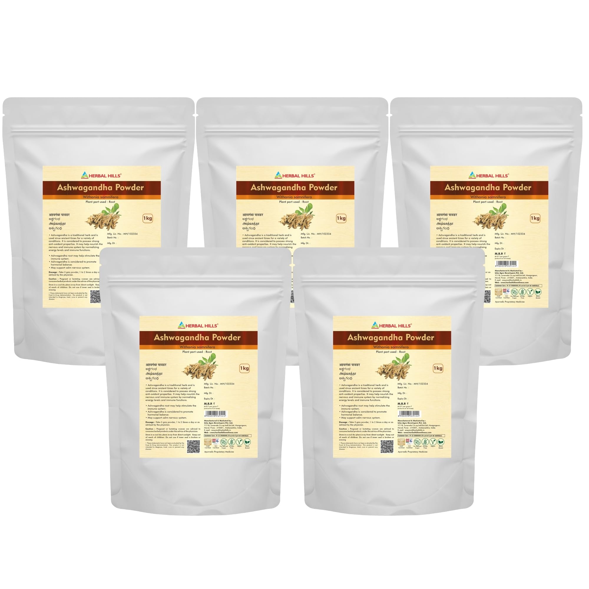 Herbal Hills Ashwagandha Powder, 1 kg, Pack of 1 — Amazon image 11
