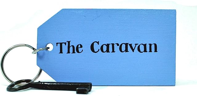 Angelic Hen The Caravan Key Ring- 10 x 5.5 cm GREAT GIFT IDEA