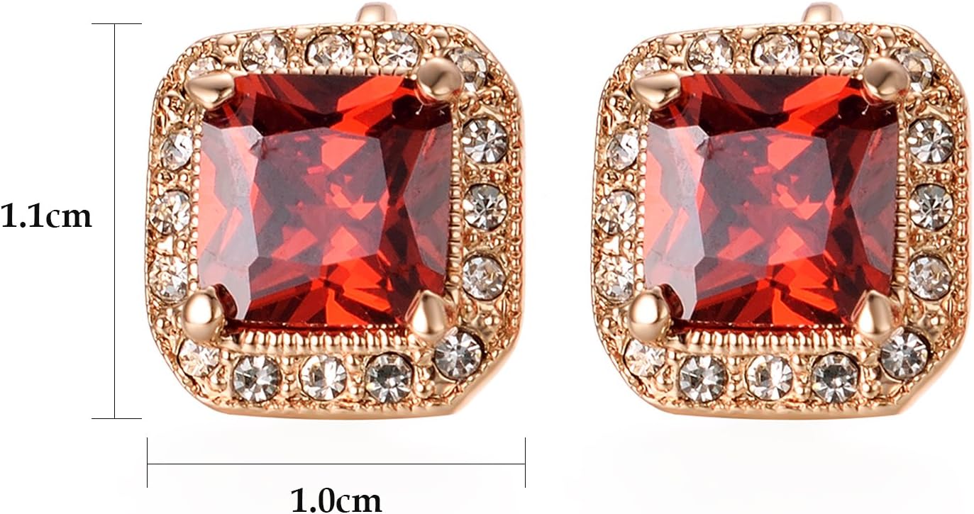 Yoursfs Vintage Clip on Earrings for Women 18K Gold Plated Halo Austria Crystal Non Pierced Earring - Image 2