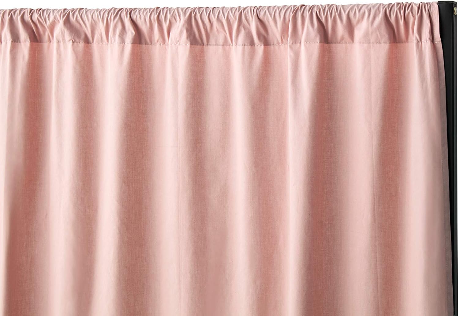 Don't Look at Me - Privacy Room Divider - Basics Extendable - Black Frame with Darkened Blush Cotton Fabric