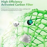 Vista 5 de 4 Pack PEAIRPLG 3-in-1 Replacement Filter Compatible with Pure Enrichment Air Puri-Fier Filter Purezone Air Purifier Replacement Filter Fit for Pure