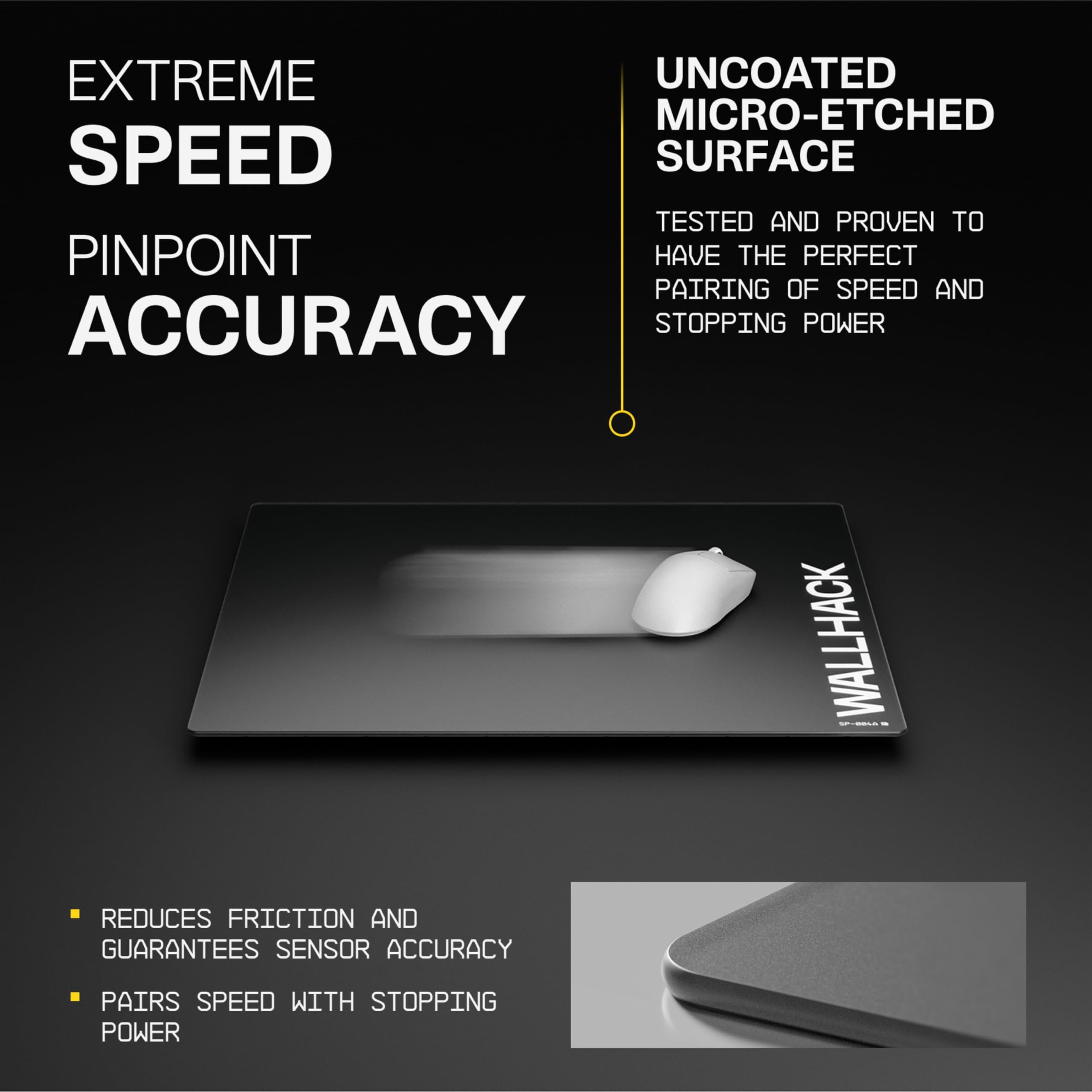 Amazon.com: Wallhack SP-004A Black Glass Gaming Mouse Pad – 4th
