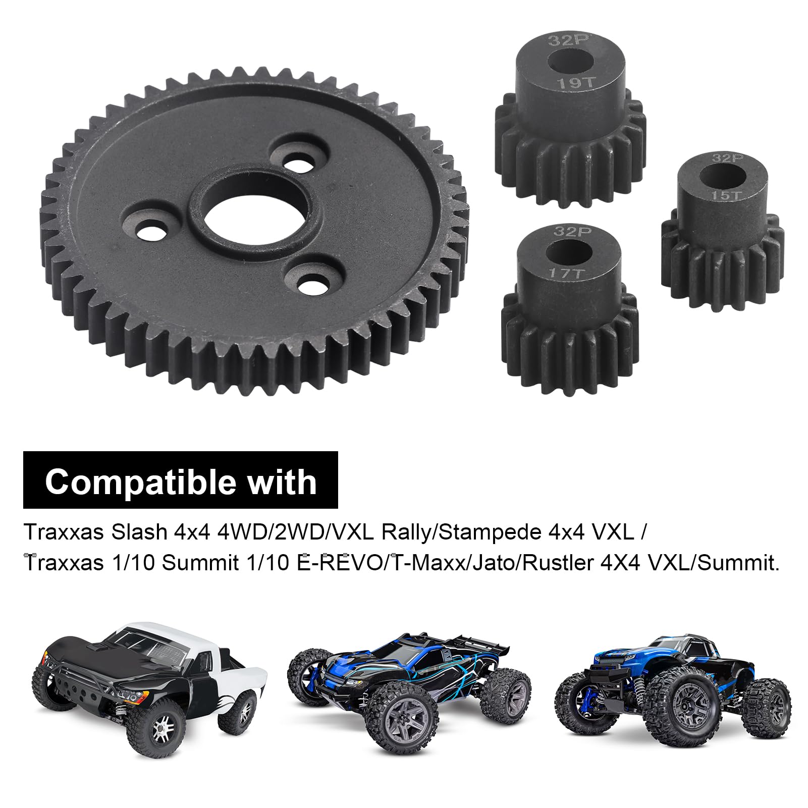 ATミッション Amazon.com: AllinRC 54T 0.8 32 Pitch Metal Steel 3956 Spur Gear