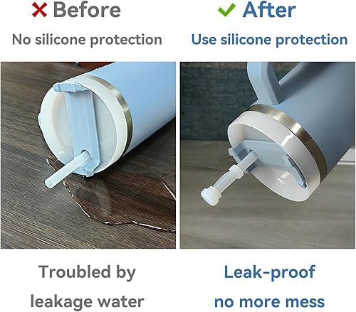 Miniatura 3 de 2 juegos de fundas Stanley para pajilla, 2.0 Stanley tapón compatible con 40 onzas / 30 onzas, accesorios para tazas Stanley, tapón Stanley, incluye