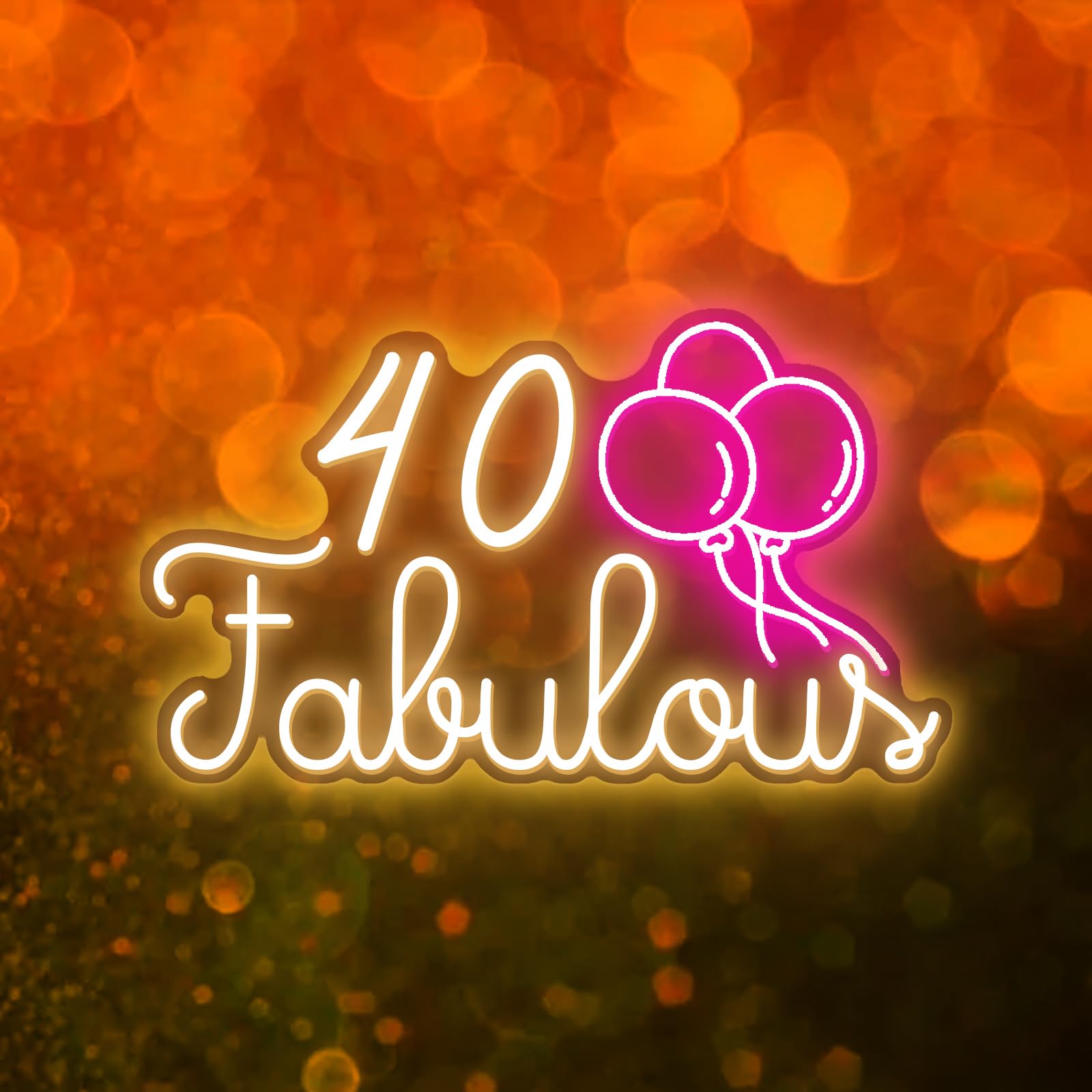 LED neon light logo, birthday balloon USB plug, easy to operate, adjustable lighting, party atmosphere light for friends, family, loved ones, and colleagues, surprise birthday party
