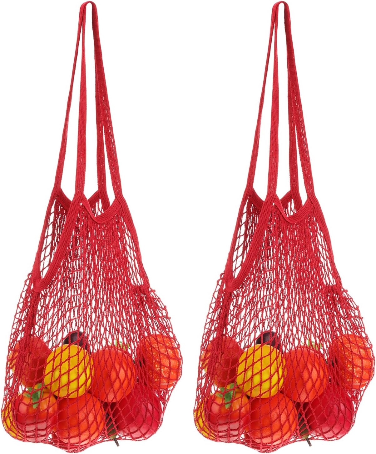 uxcell Reusable Mesh Produce Storage Bag Washable
