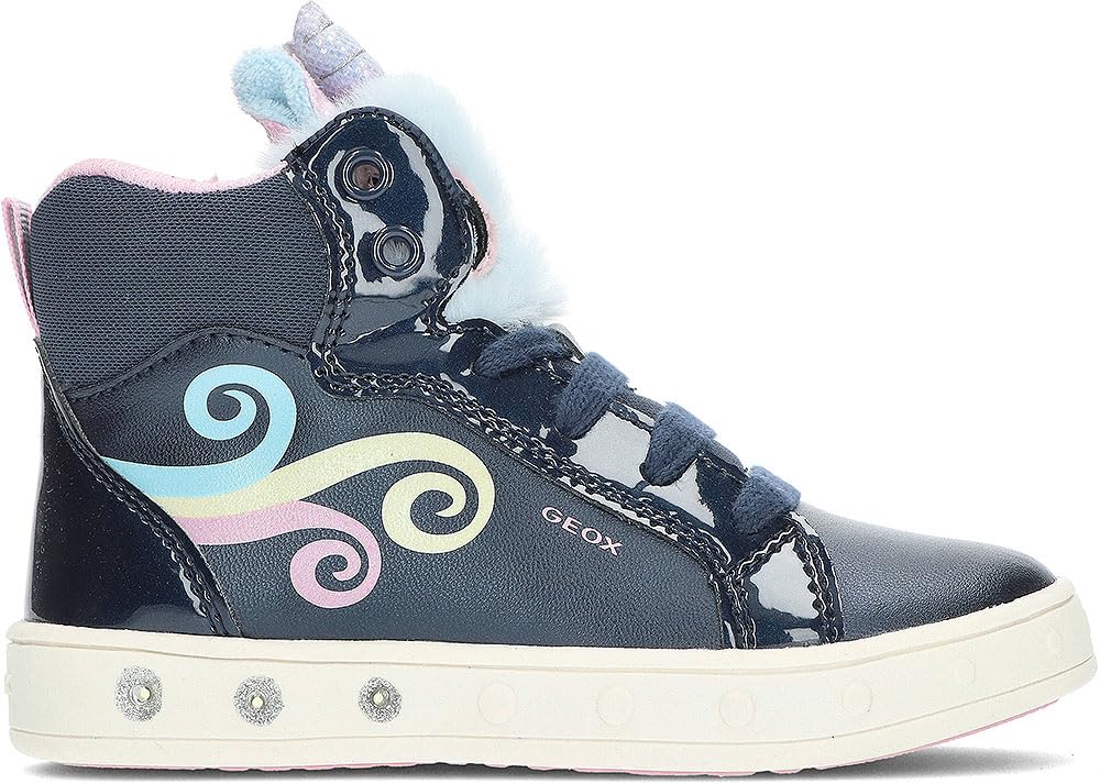 Geox Girls Blue Navy Multicolor Boots - Kids Sneakers - 34 Eu - Kids