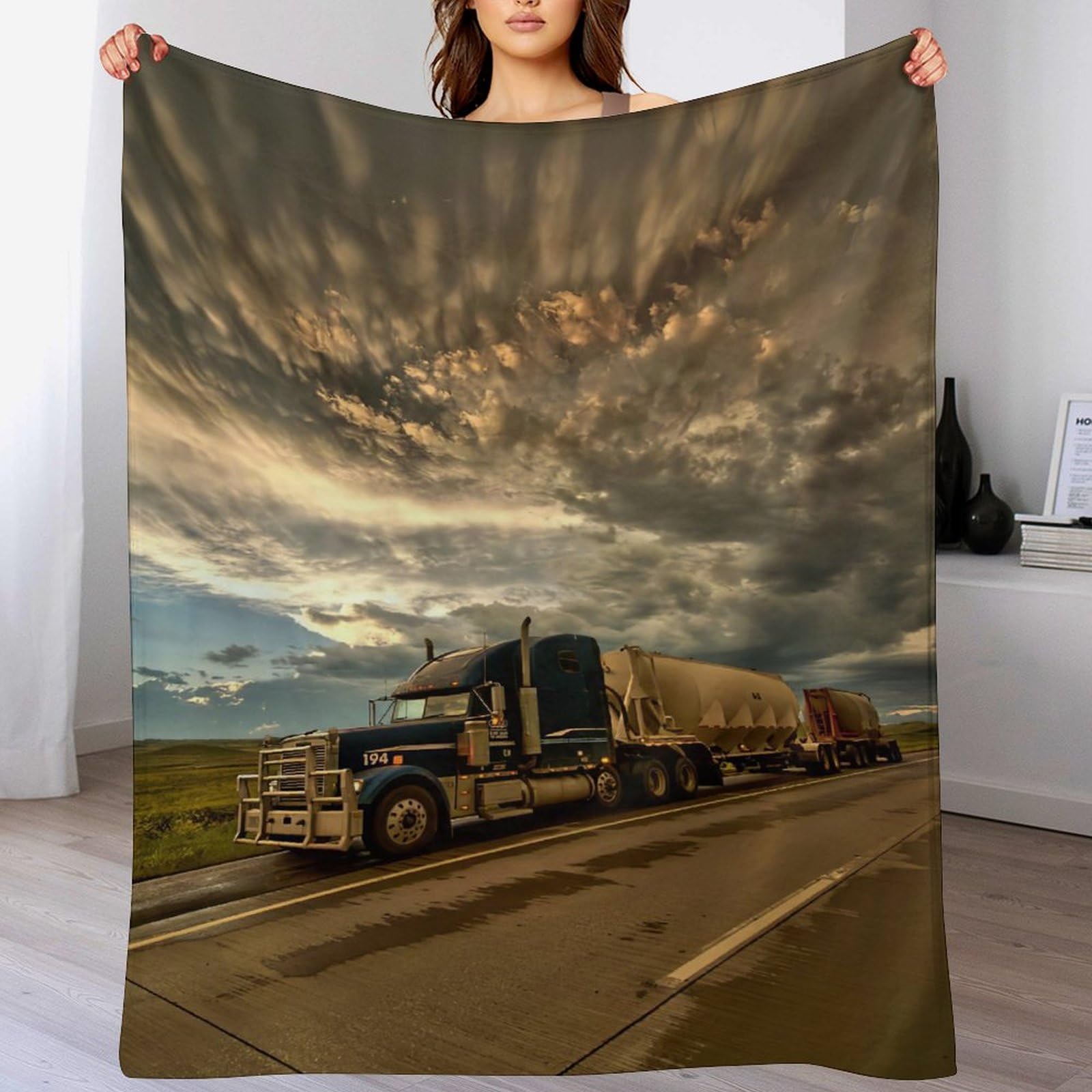 Couvertures en peluche souple lit canapé-lit plaid camion couverture douce légère