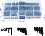 Lystaii 320pcs M3 Nylon Hex Spacer Standoff Kit Homme Femme Vis Nut Threaded Pilier Hex Stand off PCB Carte mère Circuit Board Standoffs Montage Matériel Spacer Assortiment Kit (Noir, M3)