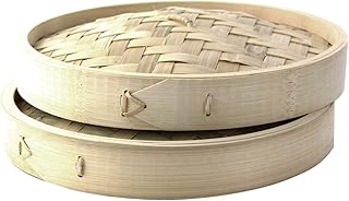 PacknWood 209BBDIM30LID - Bamboo Lid for Dim Sum Giant Steamer - Lids for Steaming Basket - Reusable & Biodegradable Bamboo Lid Dim Sum Steamer - (11.8") - (Pack of 10)