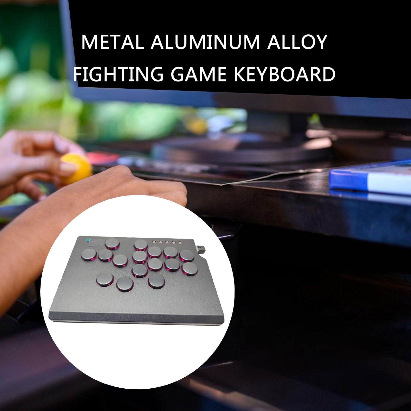 Fight Stick Stick für PC Controller Stick mit Lichtfunktion