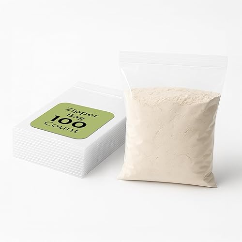 Restaurantware Bag Tek - Bolsas resellables con cremallera de 10 x 8 pulgadas, 100 bolsas con cremallera de alta claridad, para aperitivos, nueces,