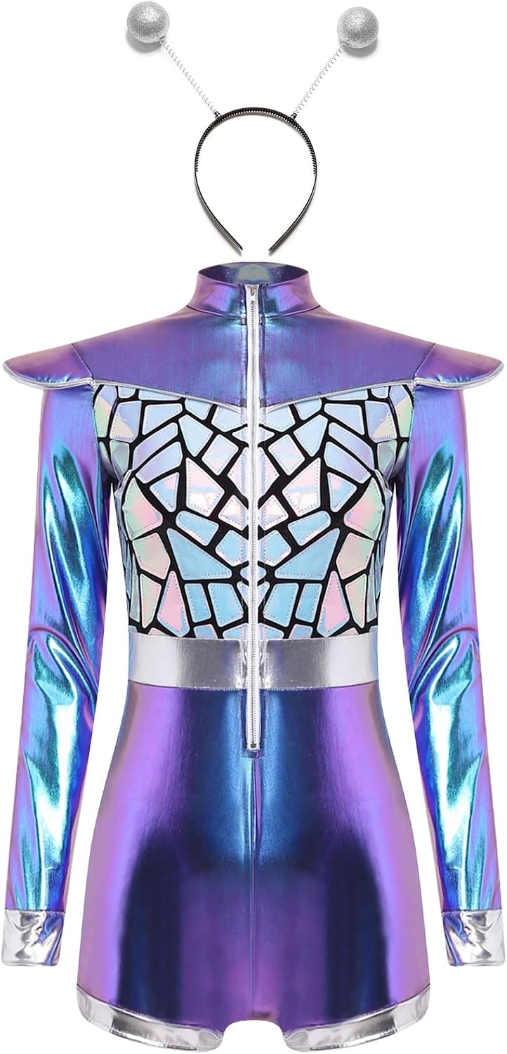 Yhong Women Workout Leotard Dancewear Long Cap Sleeve Bodysuits