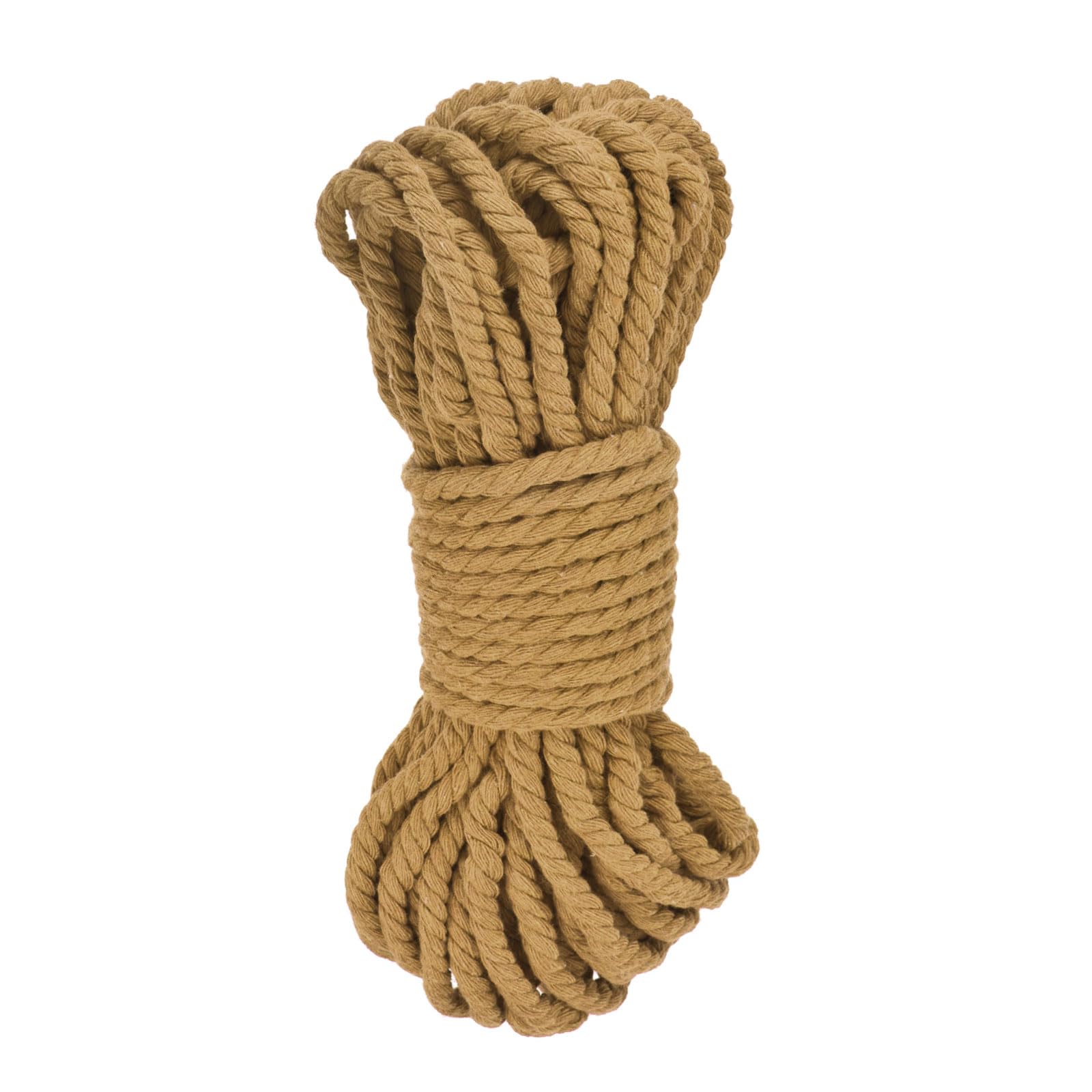 Cordón de macramé resistente de algodón para evitar que tus colgadores de plantas cedan