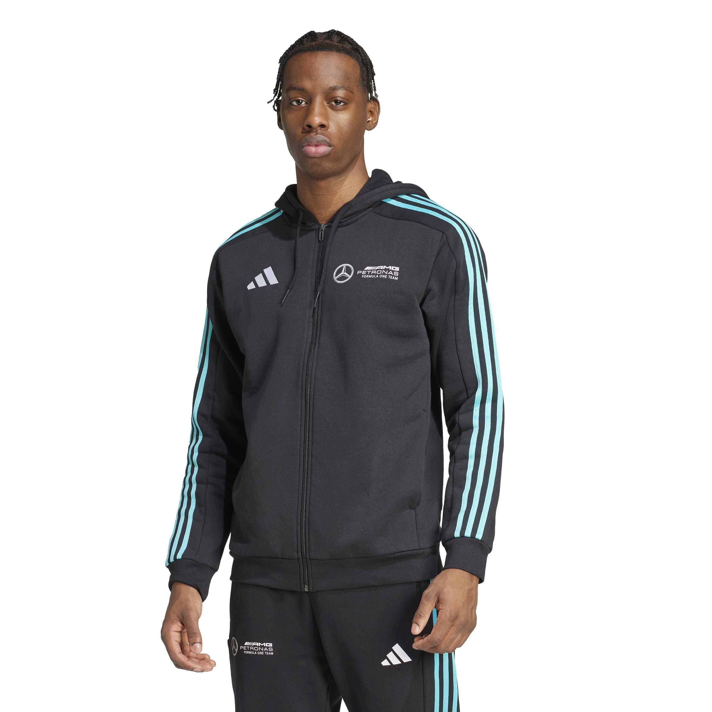 adidas Mercedes - Amg Petronas Formula One Team DNA Full Zip Hood Men Sudadera con Capucha Hombre (Pack de 1)