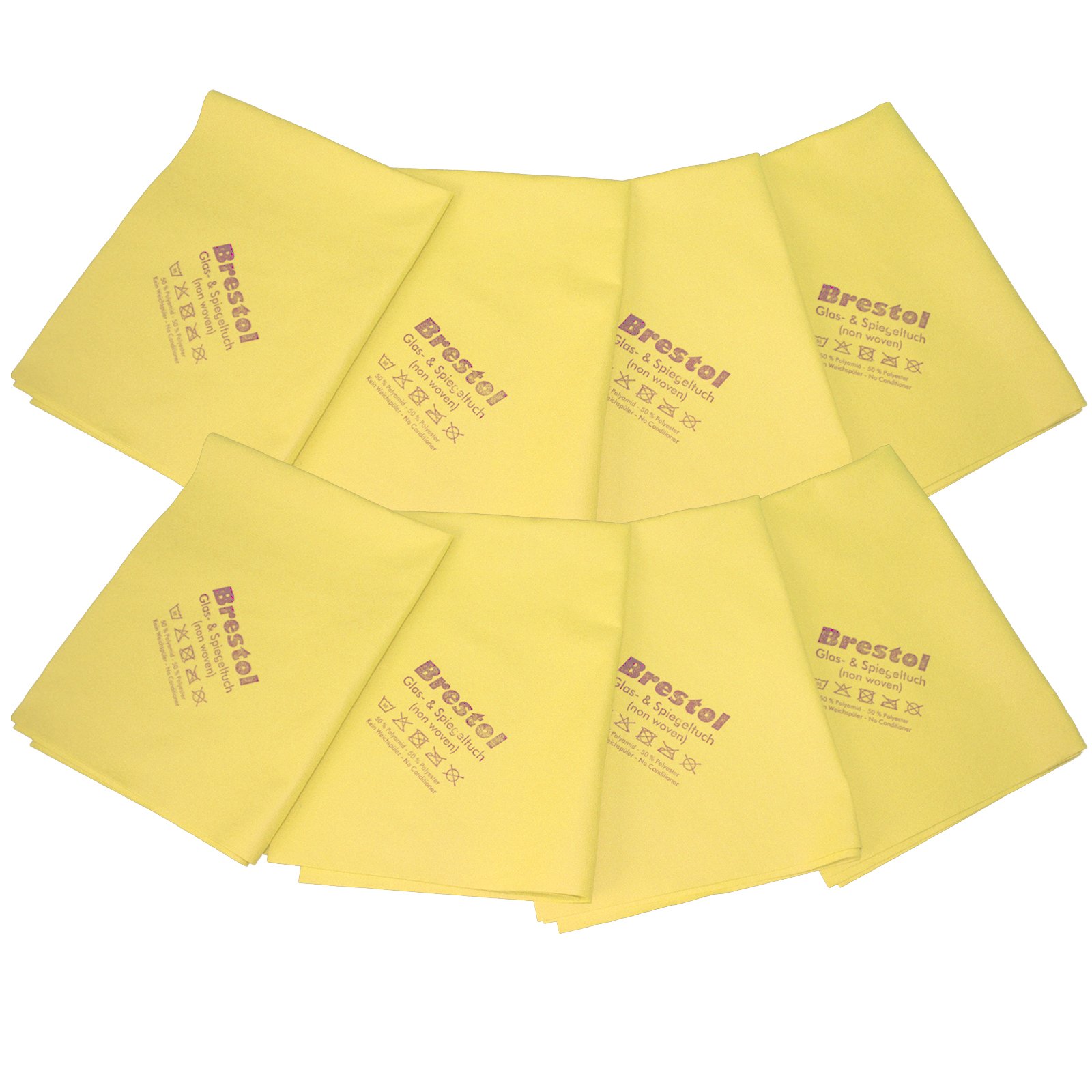 Brestol Panno in Pelle XL, 8 Pezzi, 50 x 60 cm, in Microfibra, Set da 8 Pezzi