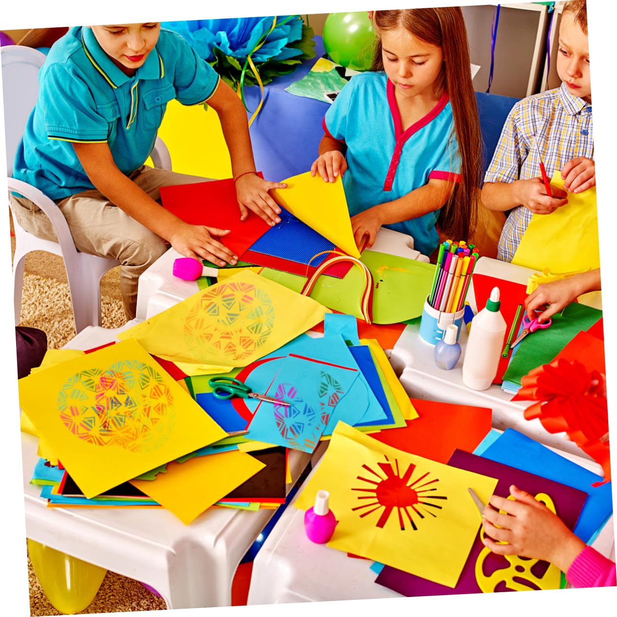SEWACC 126pièces Pochoirs Mandala Pour Peinture Modèles Pet Flexibles Et Pour Créations Artistiques Sur Sols Murs Et Meubles
