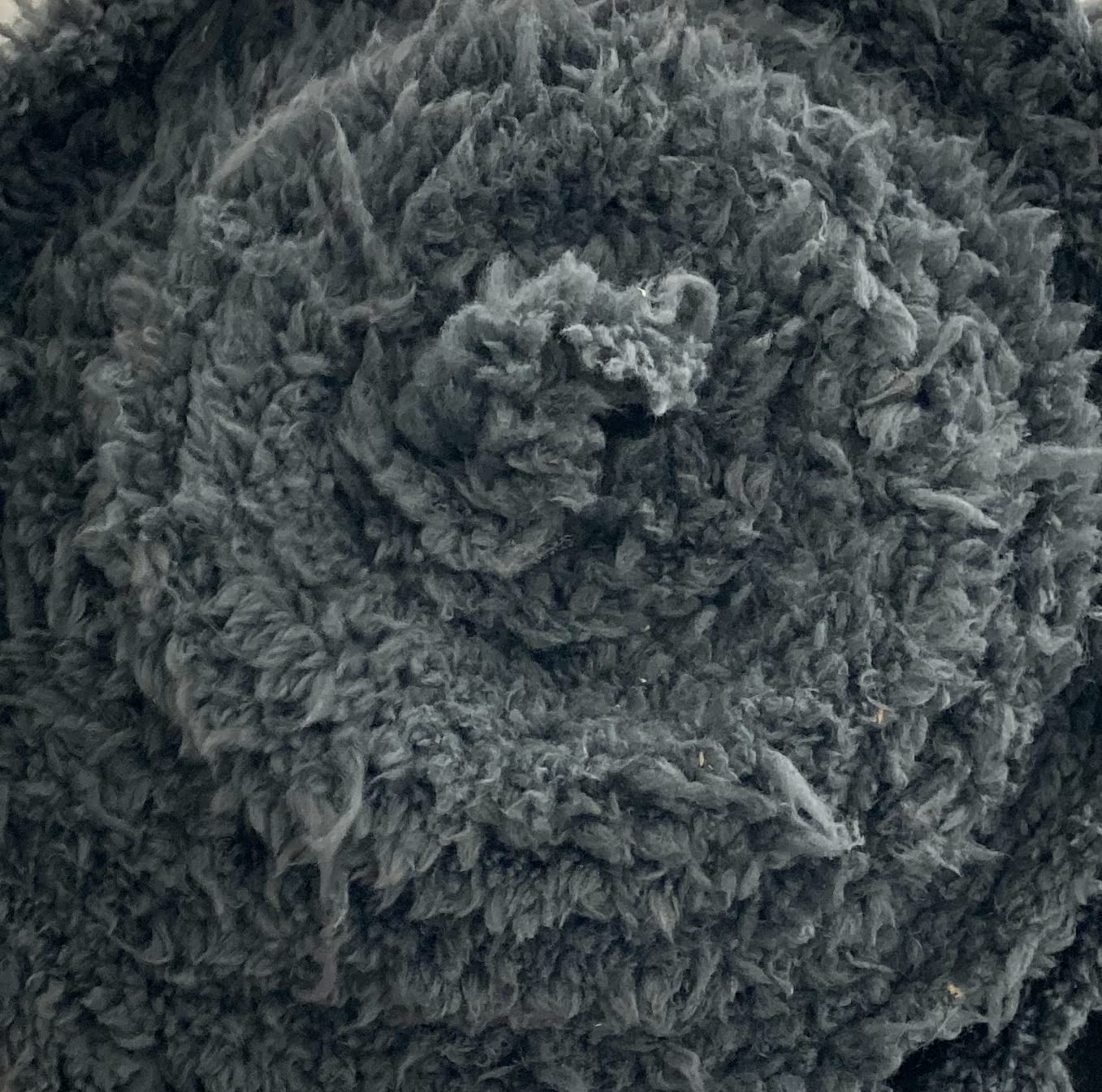 Sherpa Teddy Fabric Fleece Super Soft Lambswool Look Cuddle Fluffy Material (Metre 100cm x 150cm, Dark Grey)