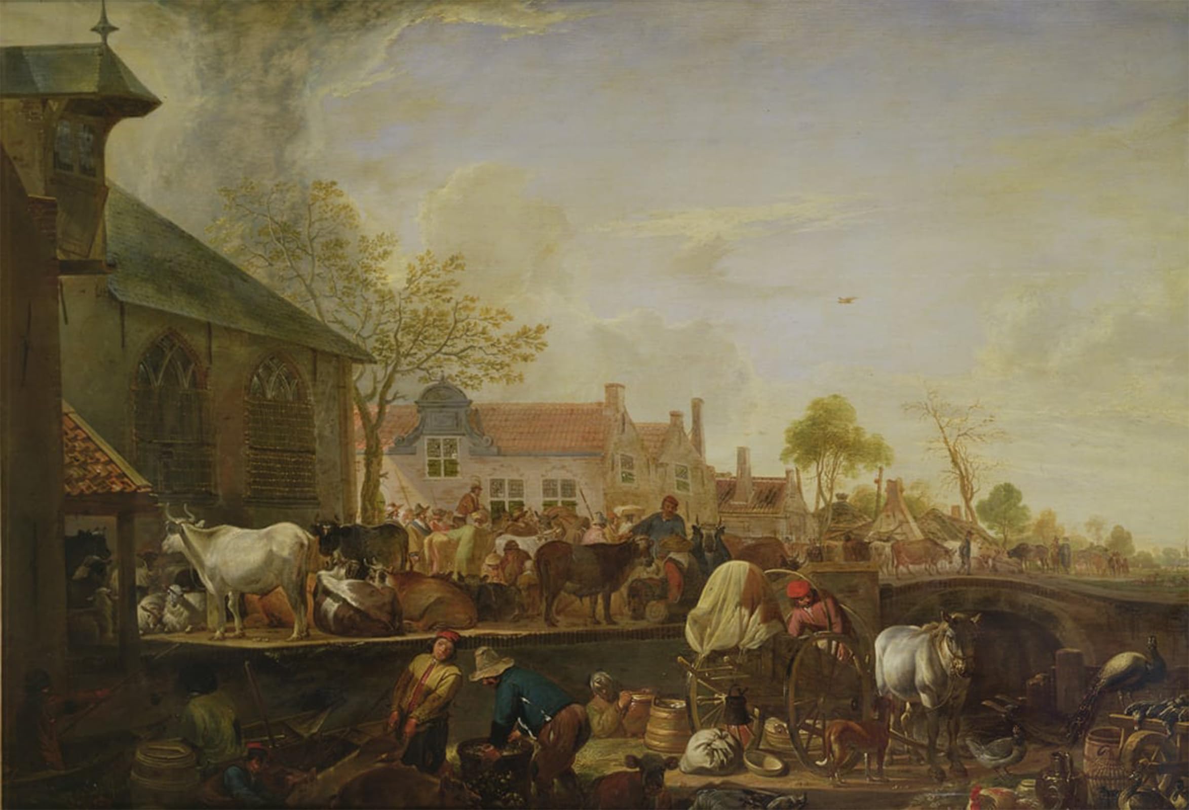 ARTXLXXBN Famous Print Painting Colorful Art Print Famous painting by Aelbert Cuyp Canvas Art Decorations for Home Decor 60x90cm
