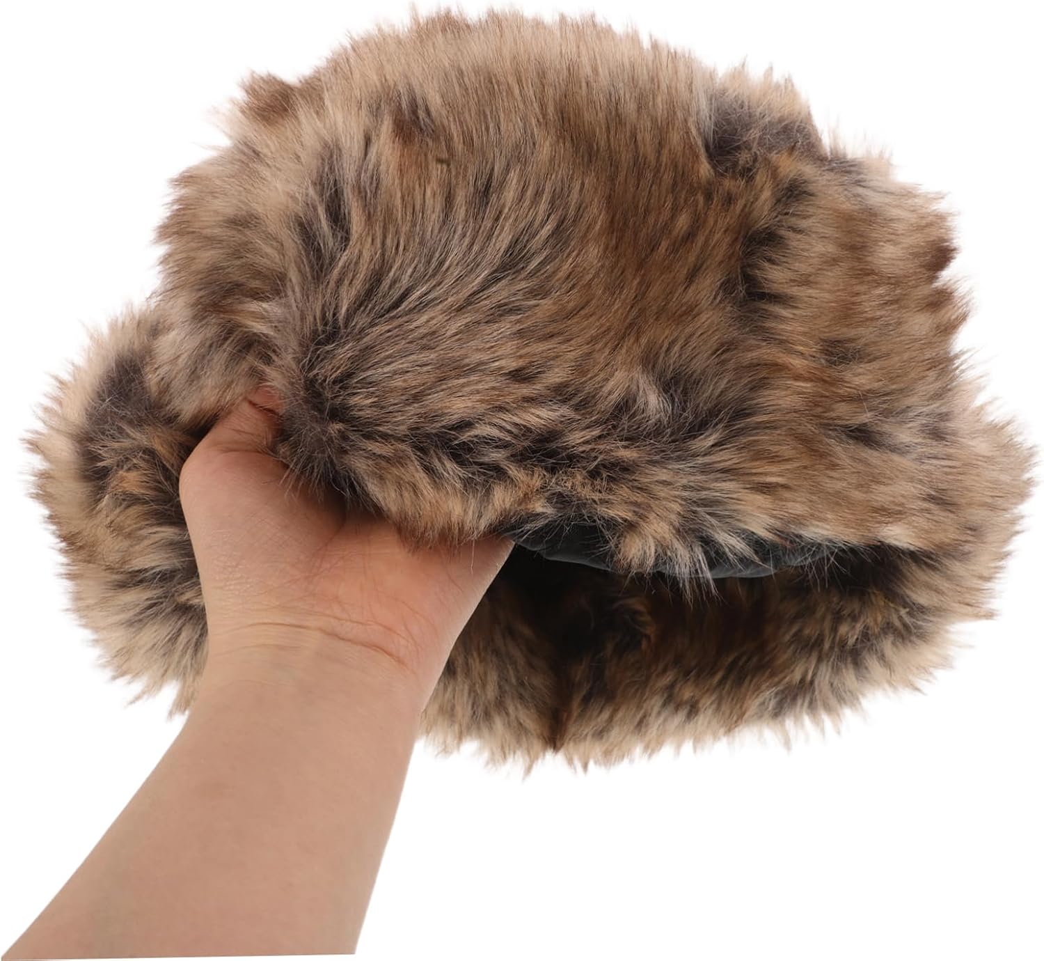 BESPORTBLE Faux Fur Trapper Hat for Men and Women Warm Winter Ear Flap Cap Thick Russian Style Hat for Outdoor Activities for Cold Weather and Cycling Multi