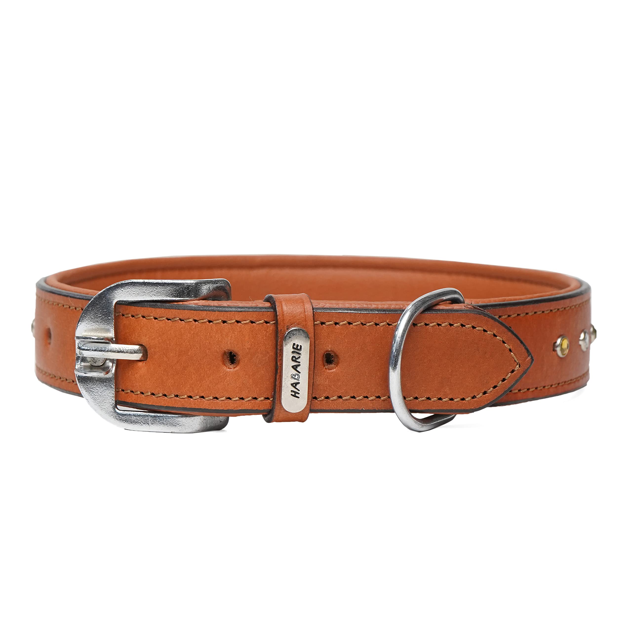 Habarie Dog Collar for Street Dogs Durable in All Weather, Adjustable, Soft and Easy to Put on Dogs,Young Adult Stone Studded Dog Collar Dog Belt Neck Belt, 915 Tan (B09X5FQPSP) Amazon Price History, Amazon Price Tracker