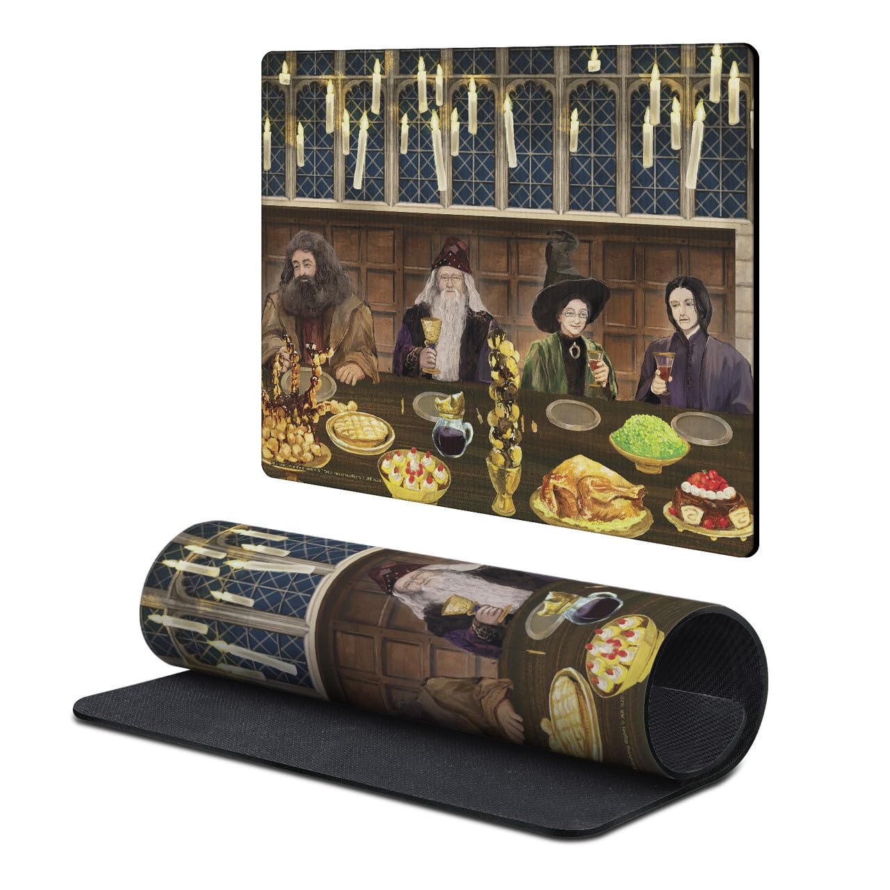 Head Case Designs Officially Licensed Harry Potter Hagrid, Albus, Minerva, Snape Graphics 9.84 x 11.81 x 0.12 inches (250 x 300 mm) - S Gaming Office Desk PC Keyboard Mouse Mat Pad