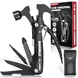 12 in 1 Multitool Hammer, Gifts for Dad, Camping Accessories Survival Gear, Cool Gadgets Gifts for Men, Husband, Boyfriends, Birthday Gifts for Women, Him