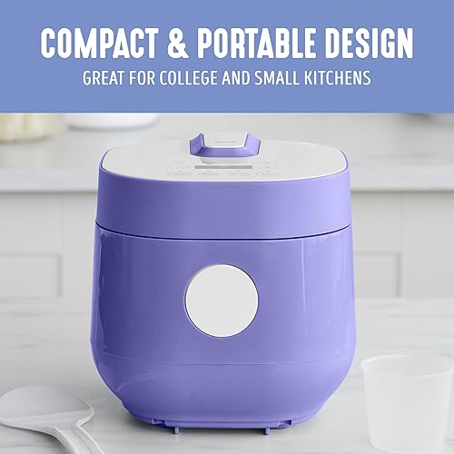 Vista 24 de GreenLife - Artefacto de cocción de cerámica Go Grains, antiadherente, para cocer arroz y granos, color rosa Rosado