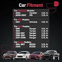 Vista 2 de BDFHYK Juego de 4 bujías de iridio compatibles con Chevy S10 Cavalier, compatible con GMC Sonoma, Tempo Ranger, compatible con Mazda B2300 2.0L 2.2L