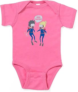 CafePress Diver Gas Mask Diving Funny Who Farted U Body Suit Cute Infant Bodysuit Baby Romper Dark