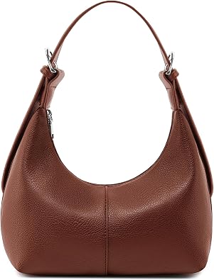 Hobo Bags for Women Soft Vegan Leather Crescent Shoulder Handbag Slouchy Tote Crossbody Purses