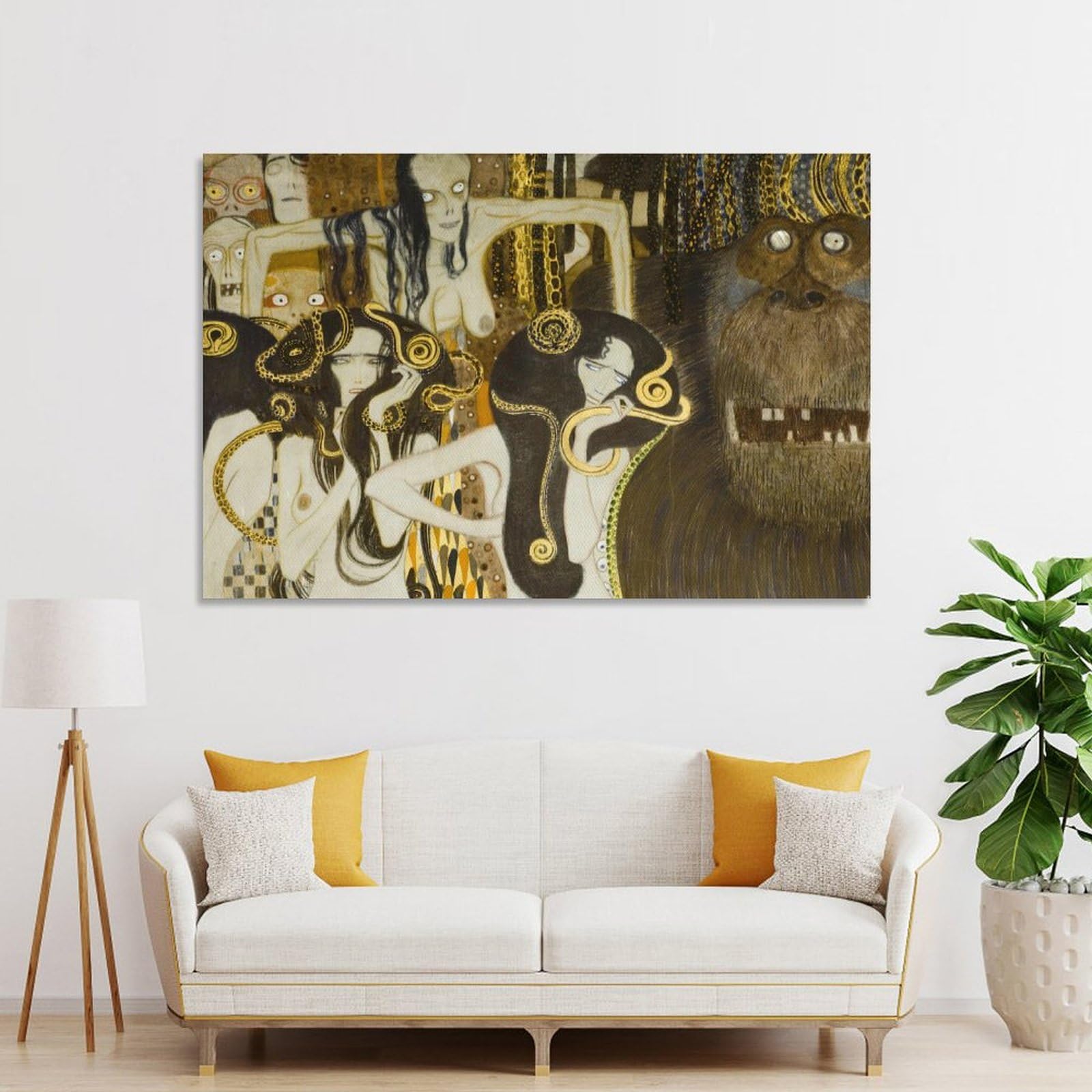 Amazon.co.jp: グスタフ・クリムトベートーヴェン・フリーズ ポスター