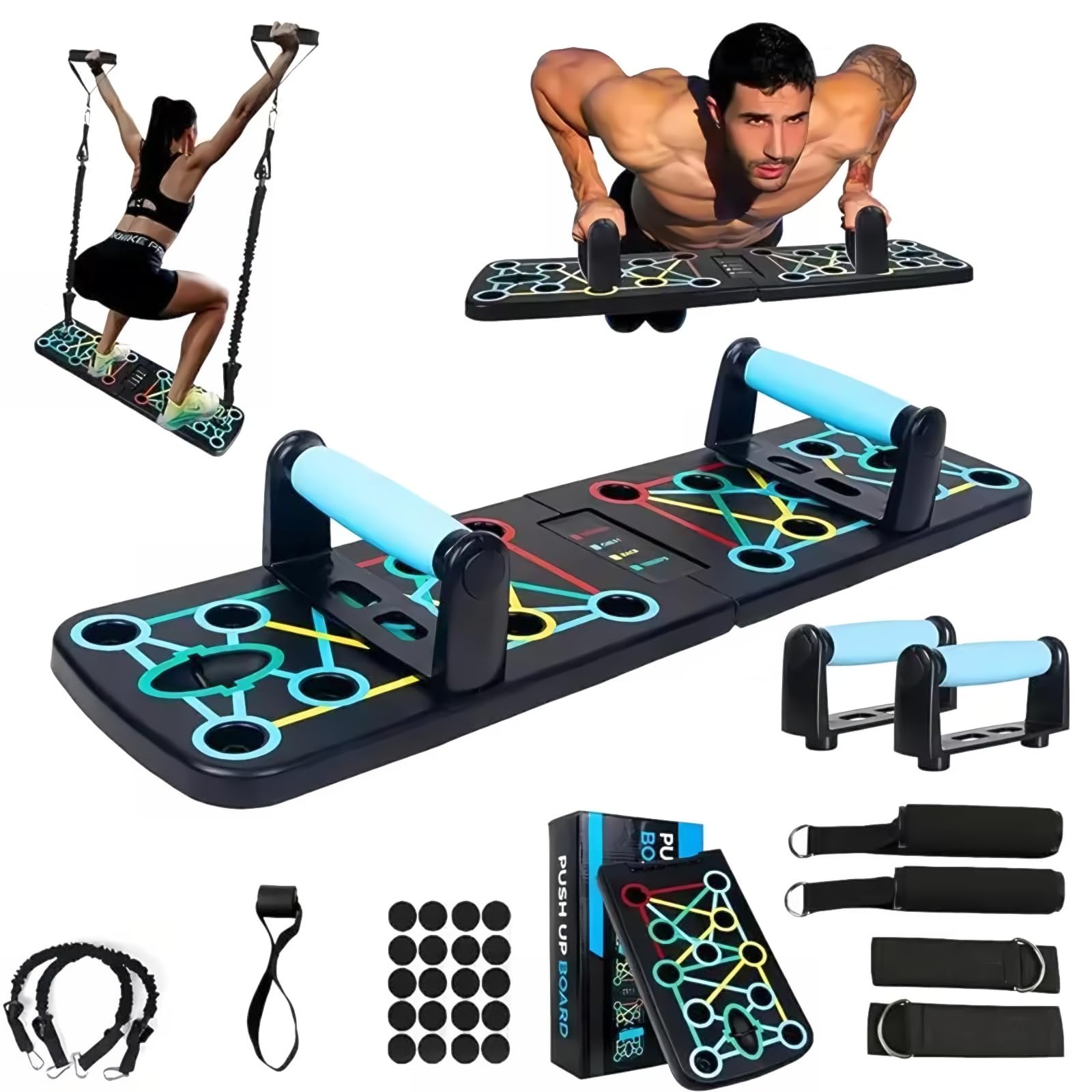 Press Up Board-26 in 1 - Strumento multifunzione per il fitness a casa