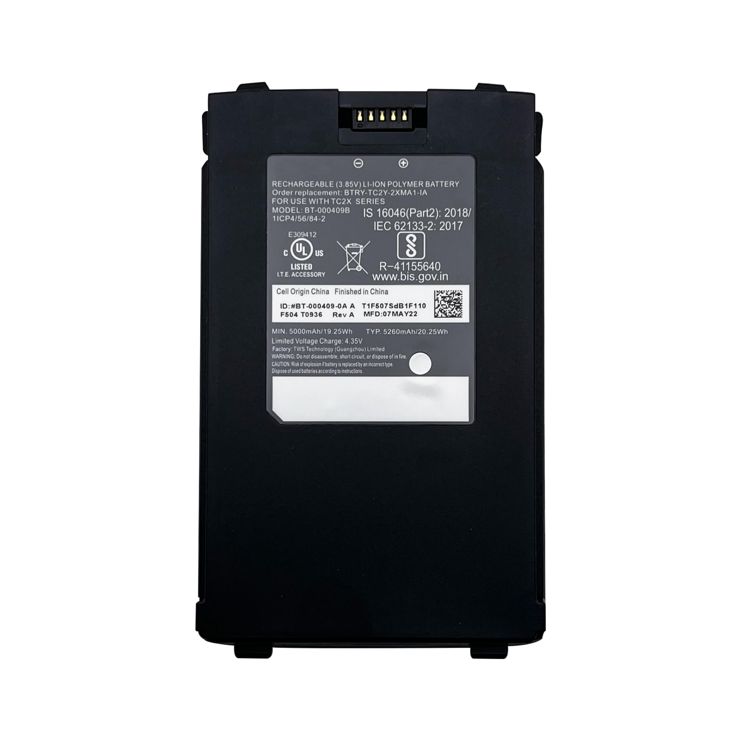 5000mAh TC21 Barcode Scanner Battery for Zebra TC21 TC26 TC26AK TC210 TC210K BT-000409 BT-000411-08 BTRY-TC2Y-1XMA1-01 BT-000409-50 BT-000409-56 BT-000409B