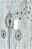 Vista 149 de William Morris Floral Boho Azul Medianoche Azul Bohemio Flor 1 Banda Dúplex Cubierta de Salida Decorativa Receptáculo Único Interruptor Eléctrico