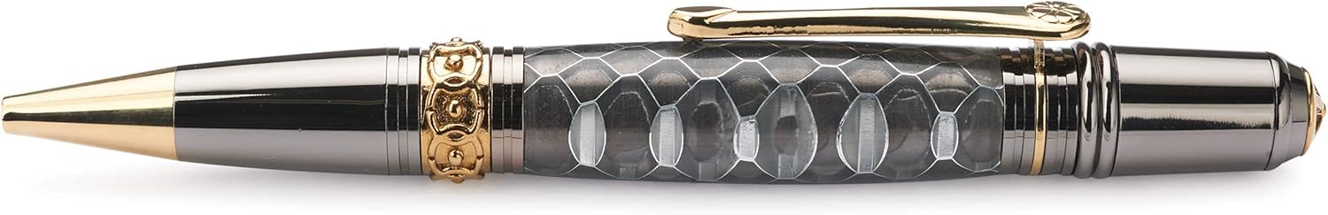 Woodriver Acrylic Honeycomb Pen Blank - Black