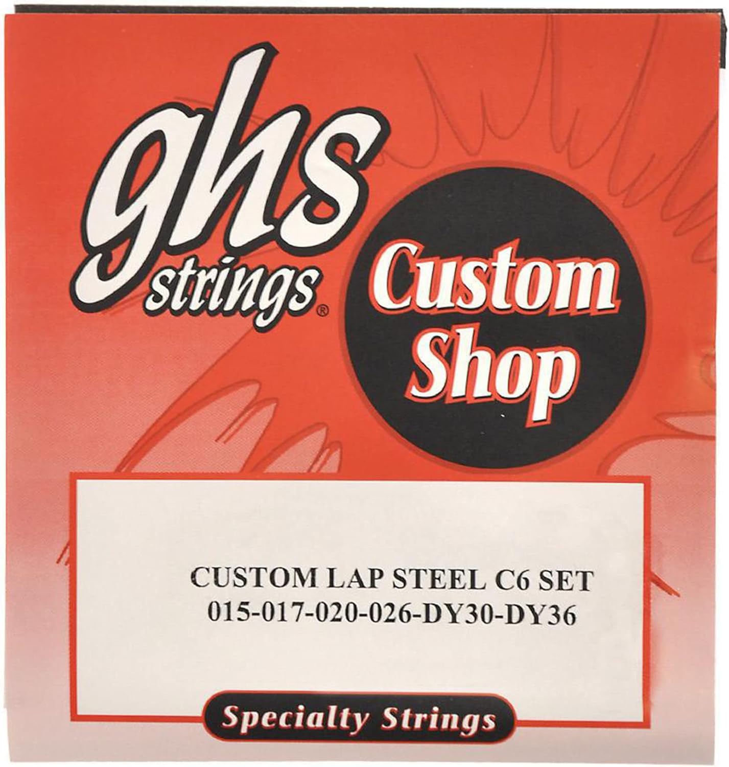 GHS Electric Lap Steel Strings C6 Tuning 15-36 (3 Pack Bundle)