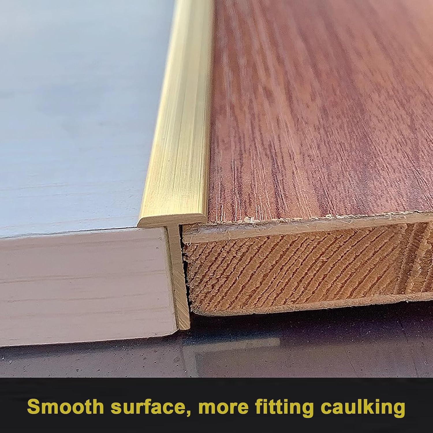 Profilé de seuil en Laiton, moulure en T, Barre de Transition pour Bords de Sol, escaliers et Murs ; Cache-Joint Durable pour Les Transitions Bois-carrelage (W29xH11mm(1.14x0.43in))