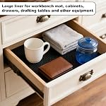 Anti-Slip Router Table Mat Non Slip Work Bench Top Mat - 24" x 48" 2pcs Durable Non Slip Pad Tool Mats for Workshop Woodworking Router Cabinet Drawer Shelf Liner