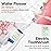 Bitvae Water Dental Flosser Teeth Picks - Cordless Portable Oral Irrigator, 5 Modes Sonic Electric Toothbrush with 3 Modes & 5 intensities Water Teeth Cleaner Combo, Quartz Pink