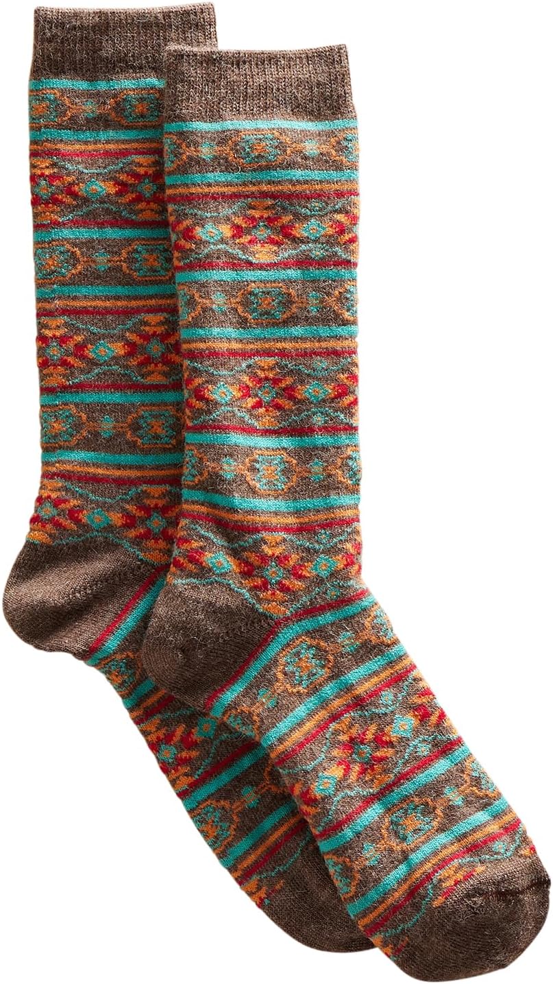 Santa Fe Stripe Alpaca Socks