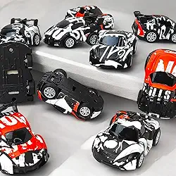 20 Carrinhos de Fricção Metal, Carros de Corrida Miniatura, Brinquedos Dia das Crianças Menino, Coleção