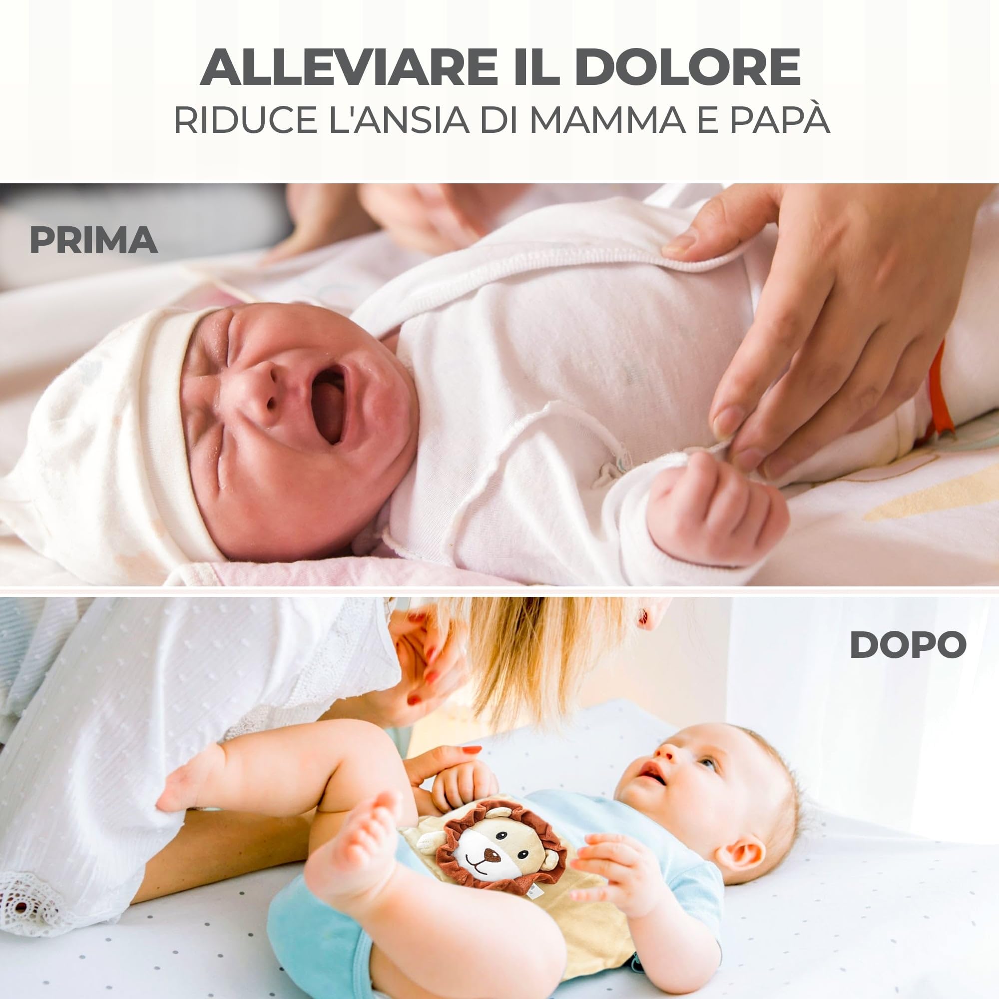 Cuscinetto riscaldante per neonati riempito di gel Cintura per coliche cuscinetto riscaldante per bambini